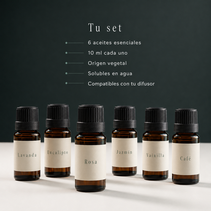 Caleroa RitualDrops — Set de 6 aromas para difusor, 10 ml