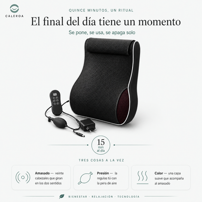 Caleroa NeckRelax Shiatsu — Masajeador cervical y de espalda